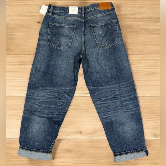 NWT LUCKY BRAND / 365 Vintage Loose Distressed Crop High Rise Jeans Size 32x29 - Picture 2 of 12